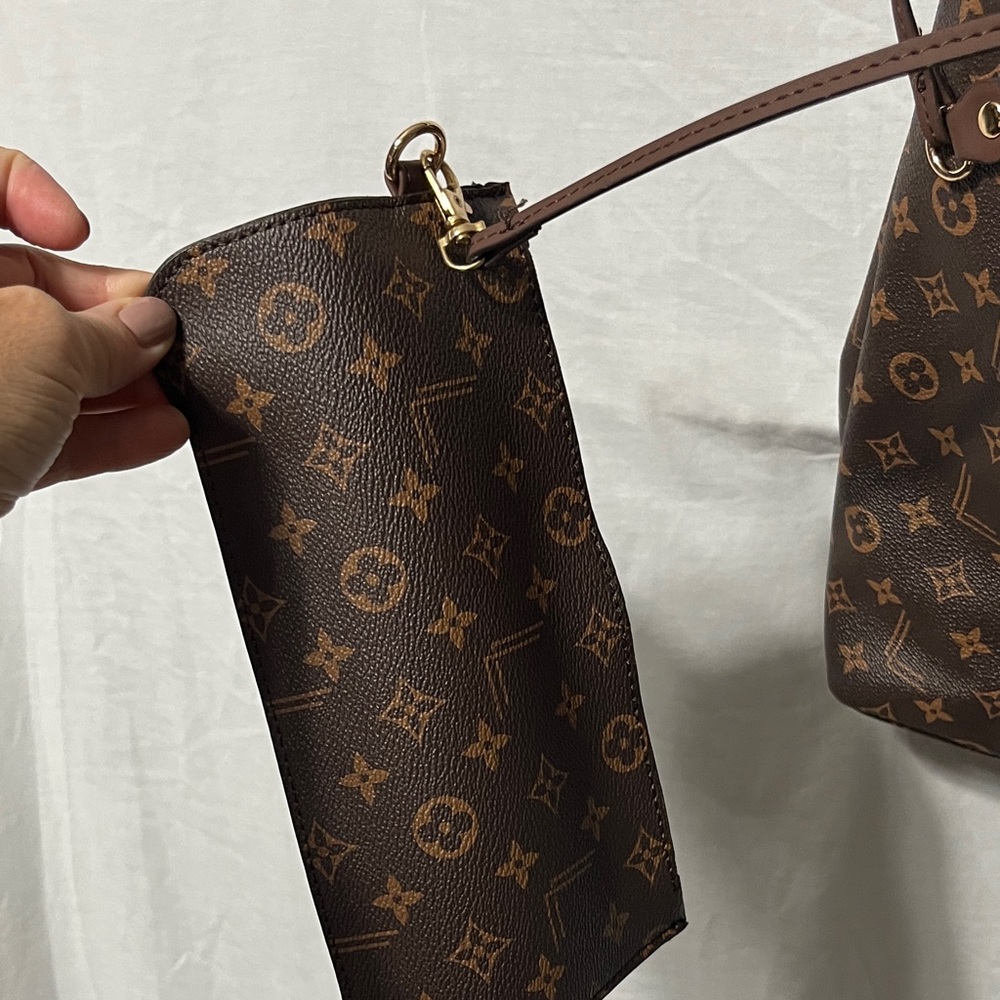 Stylish Luxury Brown LOULU Patterned Tote Bag - Picture 4 of 8